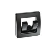 PATERRE REPLIABLE PORTE MANTEAU 2 CROCHETS NOIR 53X53X13mm