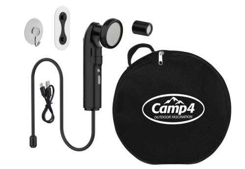 DOUCHETTE DE CAMPING NOIRE RECHARGEABLE CARBEST