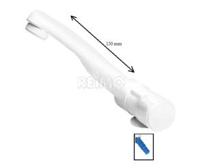 ROBINET EAU FROIDE LONDON BLANC EN PLASTIQUE AVEC INTERRUPTEUR ET RACCORD FILETAGE 1/2"