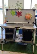 MEUBLE DE CUISINE MOBILE + TABLE Kitch&Box 100 x 50 cm