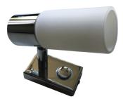 Spot LED avec interrupteur tactile et abat-jour en blanc 2W, 180 lumens