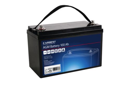 BATTERIE AUXILIAIRE AGM 100Ah CARBEST- 330x171x220mm