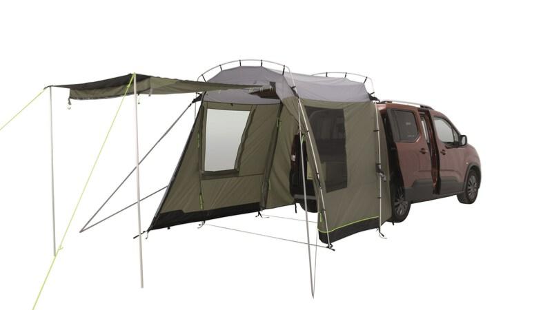 Auvent Pour Porte Arrière De Camping-Car/Fourgon - 180x114 Cm - Tissu Oxford Imperméable - Store D'Ombre Et De Protection