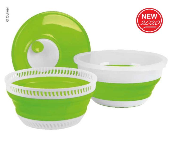 Essoreuse à salade rotative et pliable en plastique – CUISAMIX