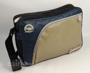 SAC POCHETTE MAXI BANDOUILLERE 35x25cm BLEU/GRIS - VW collection
