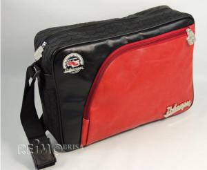 SAC POCHETTE MAXI BANDOUILLERE 35x25cm ROUGE/NOIR - VW collection
