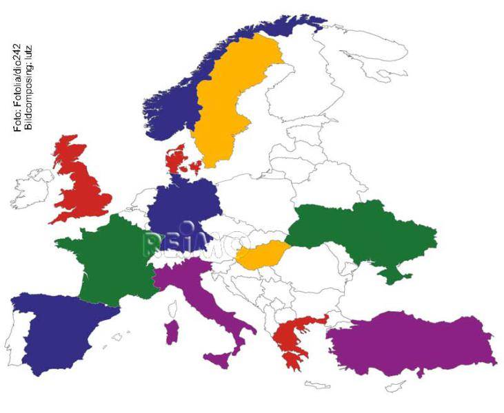 Sticker autocollant Carte Europe déco tendance