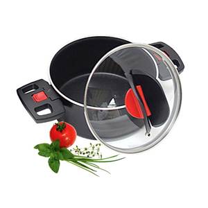 CASSEROLE ANTI-ADHESIVE A POIGNEES REPLIABLE - 16 CM