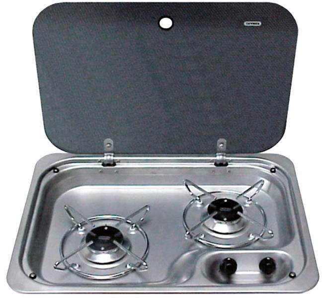 PLAN CUISSON 2 FEUX + COUVERCLE DOMETIC HBG 2335