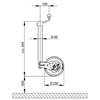 ROUE JOCKEY AL-KO (230 x 80 mm ) avec indicateur de charge.