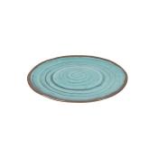LOT DE 4 ASSIETTES BO CAMP HALO AQUA 23cm