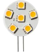 AMPOULE SMD-LED 6 LEDS Blanc FROID - 1 W-G4