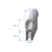 BOURRELET PROFIL D'ETANCHEITE TOIT RELEVABLE 17mm - au mètre
