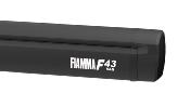 STORE FIAMMA F43VAN 300CM MURAL - SPECIAL VAN - boitier DEEP BLACK , toile ROYAL GREY