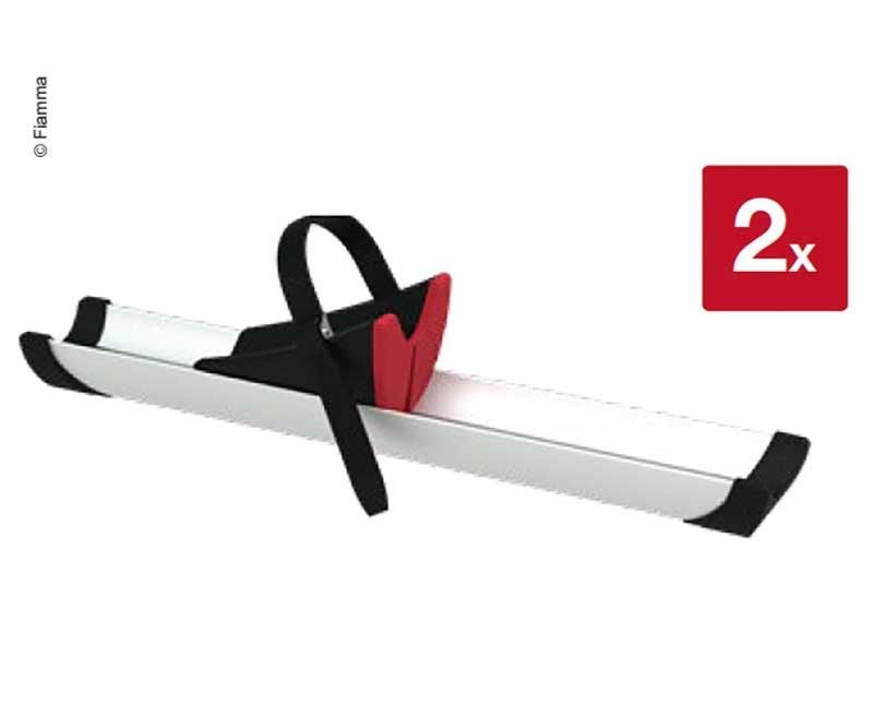 Rail Supplémentaire Fiamma Premium - Pour Porte-vélos - Avec Blocs Coulissants Et Sangle Intégrée - Fixation Solide Au Sol Du Garage Ou Autre Support