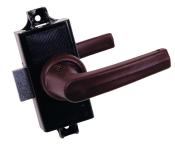 POIGNEE DE PORTE A FERMETURE POUR TOILETTES BRUN