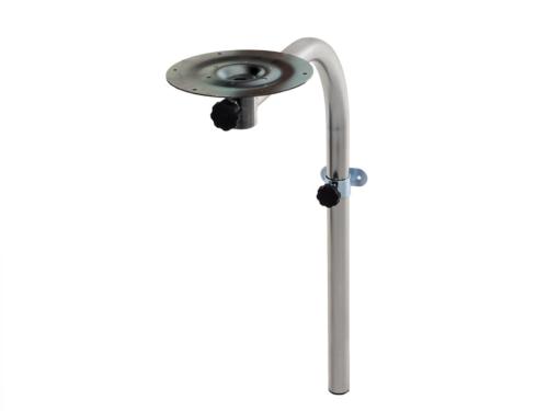 PIED TABLE PIVOTANT STANDARD  72 cm en acier AVEC SUPPORT A PLATEAU TOURNANT