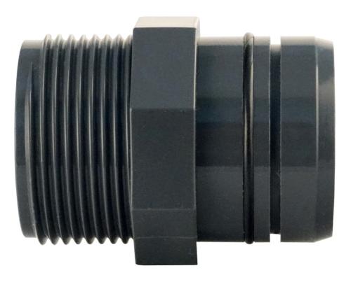RACCORD DE TUYAU 40/32 MM DROIT AVEC FILETAGE MÂLE 1/4"