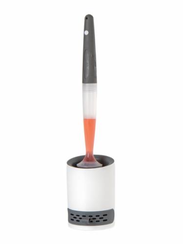 BROSSE DE TOILETTE SILICONE + SUPPORT ADHESIF AMOVIBLE