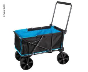 CHARIOT DE TRANSPORT  PLIANT Charge 65kg noir et bleu 