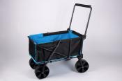 CHARIOT DE TRANSPORT  PLIANT Charge 50 kg noir et bleu 