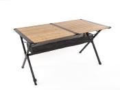 TABLE BAMBOU/ALU MENDOZA ENROULABLE 140x80cm 