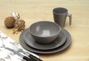 LATTE - SERVICE VAISSELLE MELAMINE POUR 4 PERSONNES