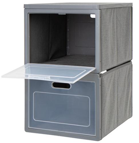 CASIER PLIANT CARBEST BOX 2 - 30xH50x40cm - 2 COMPARTIMENTS 