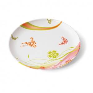 ASSIETTE A DESSERT RONDE 19CM MELAMINE PLASTOREX - DECOR POP