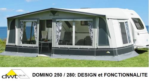 Auvent DOMINO 250 de DWT - Taille 14 (941-970cm) x 250cm