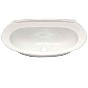 LAVABO OVALE ENCASTRABLE BLANC EN ABS 50 x 33 x 11 cm