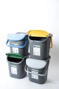 Poubelle empilable - 30 l - bleue