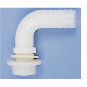 RACCORD VIS PASSE CLOISON COUDE 90° - Ø25 mm