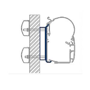 RAIL 4m pour DETHLEFFS GLOBEBUS pour store PERFECT WALL DE DOMETIC