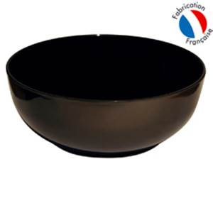 SALADIER MELAMINE 24CM NOIR - PLASTOREX