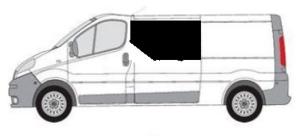 BAIE AVANT GAUCHE COULISSANTE CARBEST RENAULT TRAFIC III A PARTIR DE L’ANNÉE 2015