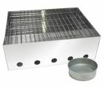 BARBECUE/FUMOIR EN ACIER INOXYDABLE LARS 