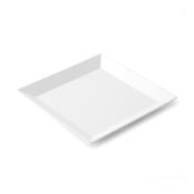 ASSIETTE PLATE CARREE 24.5CM MELAMINE PLASTOREX - BLANCHE