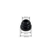 MANCHONS PLASTIQUES NOIRS POUR GRILLES DE RECHAUD X 8