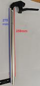 COMPAS DE FENETRE POLIFIX AVEC LOQUET DE VERROUILLAGE 280mm - GAUCHE