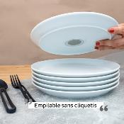 2 ASSIETTES PORCELAINE SILWY® pour SUPPORT MAGNETIQUE