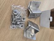 FIXATIONS INOX PANNEAUX SOLAIRES EN Z- LOT DE 4 