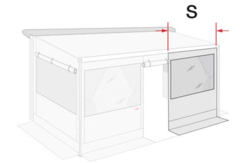 SEGMENT DE FACADE FRONT PANEL 130cm pour PRIVACY ROOM CS LIGHT 