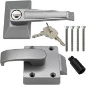 SERRURE DE PORTE METALLIQUE 66 mm x 46 mm CARALOC