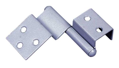 CHARNIERE SPECIALE PORTE X 2 - GRIS MOYEN - GAUCHE