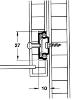 COULISSES A BILLES TELESCOPIQUE 12KG 342MM