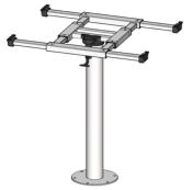 PIED DE TABLE COLONNE FIXE 730mm PLATEAU COULISSANT