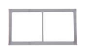 CADRE FINITION ARGENT CHROME DOUBLE SERIE PRESTO 2000