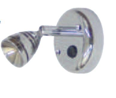 SPOT EN APPLIQUE ALUMINIUM AVEC BRAS ARTICULE A LEDS 1W