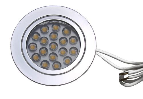 SPOT A ENCASTRER 18 LEDS 12v - 1.2W TOUCH SYSTEM 66 mm